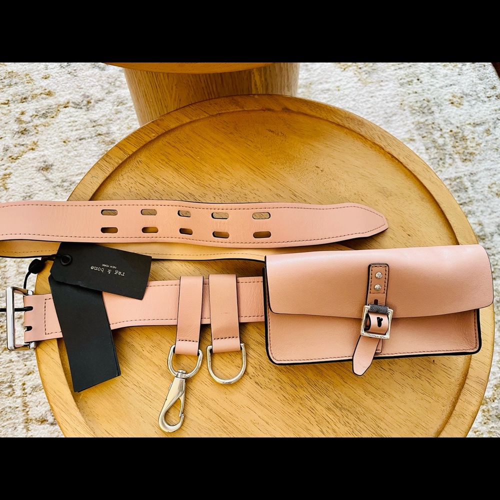 NWT Rag n Bone bum bag in nude color